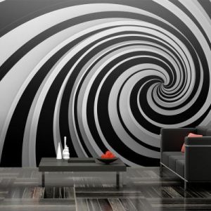 Fototapeta - Black and white swirl